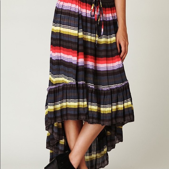 Free people multicolored high/low maxi skirt - Picture 8 of 8